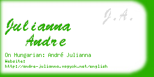julianna andre business card