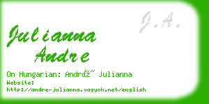 julianna andre business card